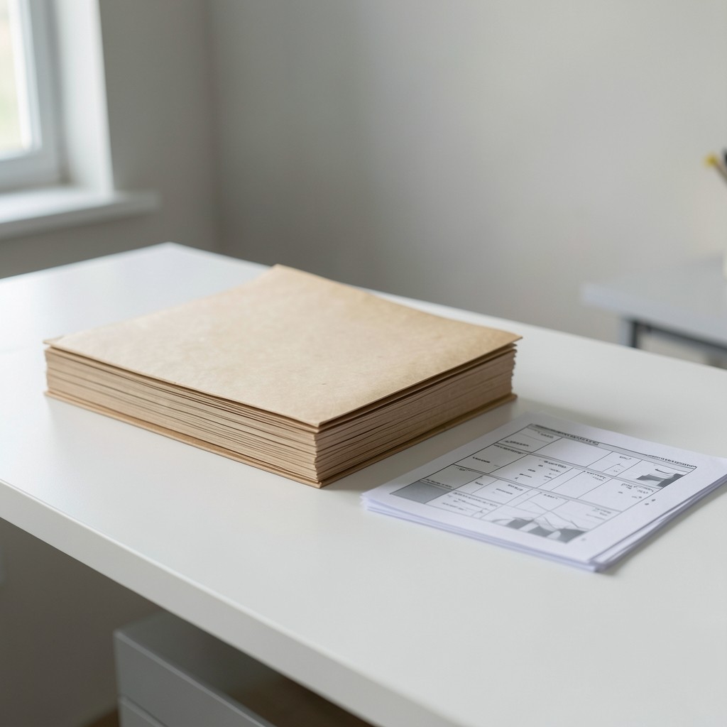 Organized folders of printed campaign reports ready for an attribution intake